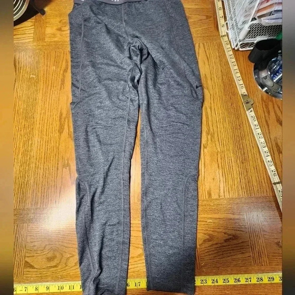 Nike Pro Dry-Fit Men's Size M Charcoal Gray Pants Slim Fit - Picture 1 of 9
